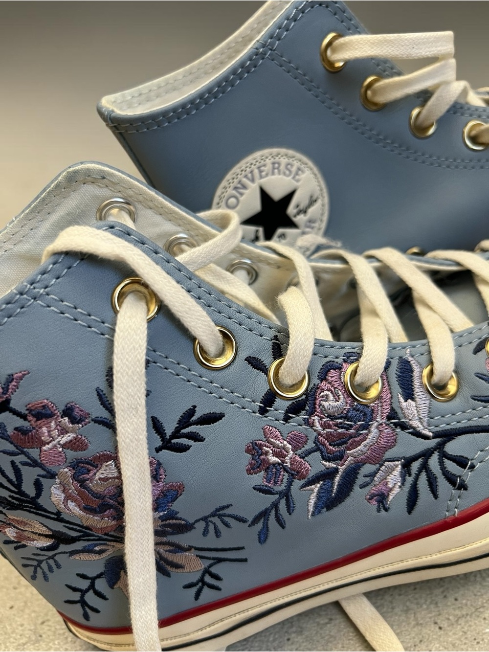Limited Edition Converse Chuck 70 Parkway Floral embroidered sneakers-Size 7 - Picture 4 of 10